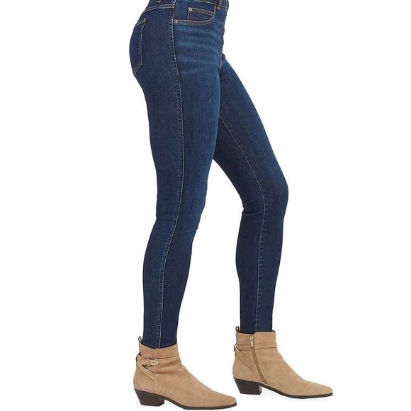 SPANX ankle skinny jeans in Midnight Shade sz M Jean-ish - Picture 5 of 7